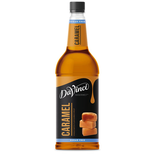 Sugar Free Caramel Syrup bottle by DaVinci Gourmet 