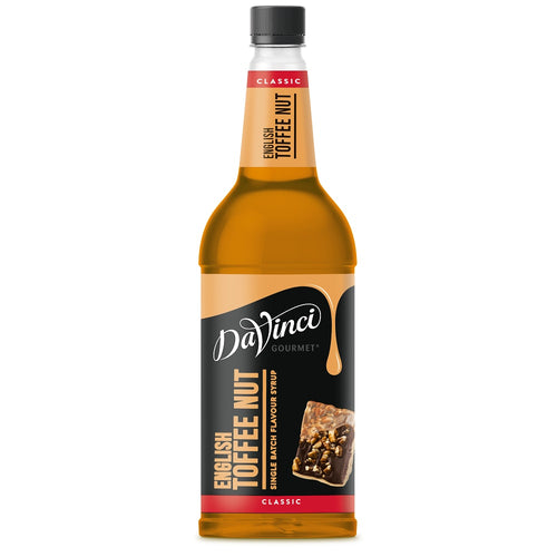 Classic Cream English Toffee Nut Syrup bottle by DaVinci Gourmet 