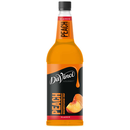 Classic Peach Syrup bottle by DaVinci Gourmet 